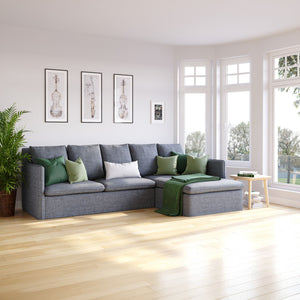Ecksofa DINA rechts anthrazit