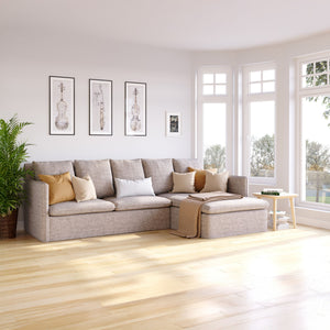 Ecksofa DINA rechts beige