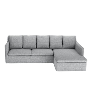 Ecksofa DINA rechts grau