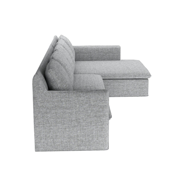 Ecksofa DINA rechts grau