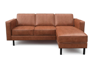 Ecksofa DUKE rechts braun
