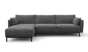 Ecksofa ELVIS links anthrazit