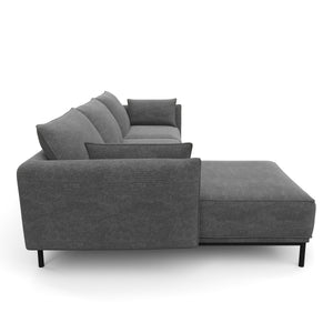 Ecksofa ELVIS links anthrazit