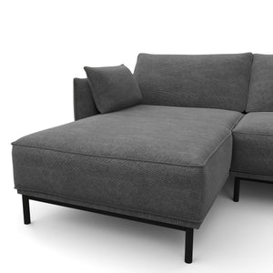 Ecksofa ELVIS links anthrazit