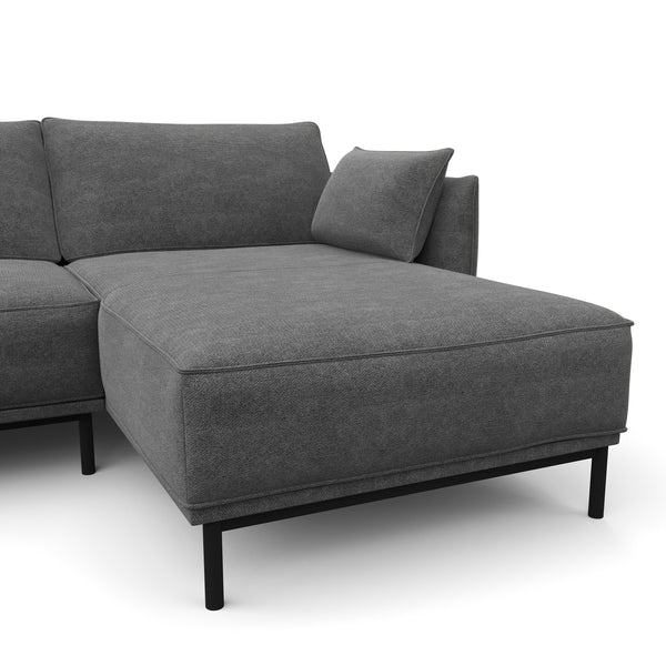 Ecksofa ELVIS rechts anthrazit
