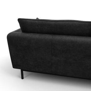Ecksofa Leder ELVIS links anthrazit