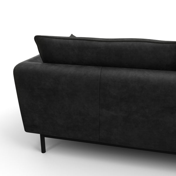 Ecksofa Leder ELVIS links anthrazit