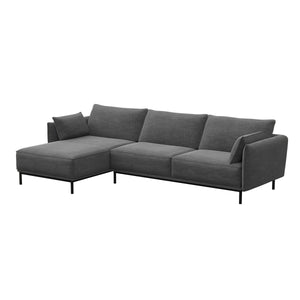 Ecksofa ELVIS links anthrazit