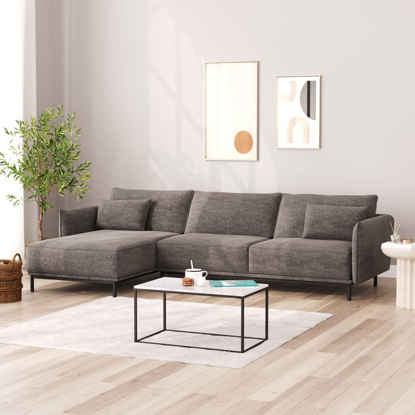 Ecksofa ELVIS links anthrazit