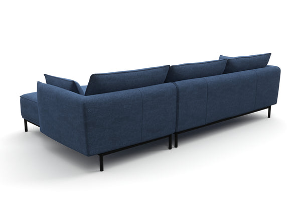 Ecksofa ELVIS rechts blau