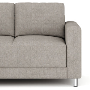 Ecksofa ERIN links grau/beige
