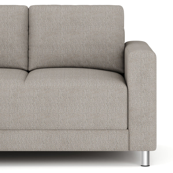Ecksofa ERIN links grau/beige