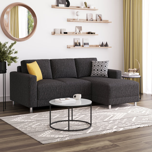 Ecksofa ERIN rechts anthrazit