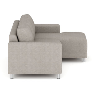 Ecksofa ERIN rechts grau/beige