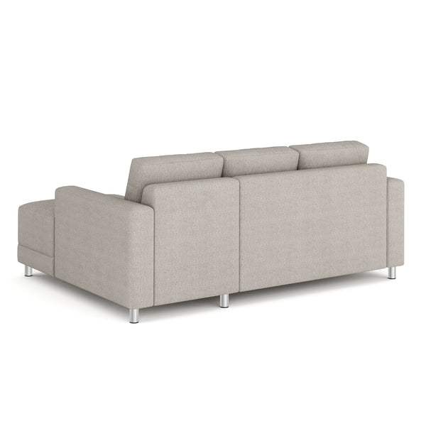 Ecksofa ERIN rechts grau/beige