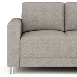 Ecksofa ERIN rechts grau/beige