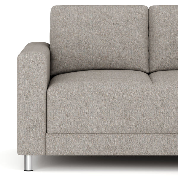 Ecksofa ERIN rechts grau/beige