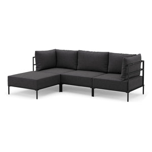 Ecksofa ETHAN 3-Sitzer anthrazit