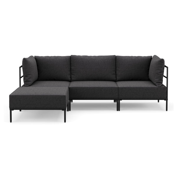 Ecksofa ETHAN 3-Sitzer anthrazit