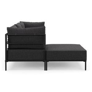 Ecksofa ETHAN 3-Sitzer anthrazit