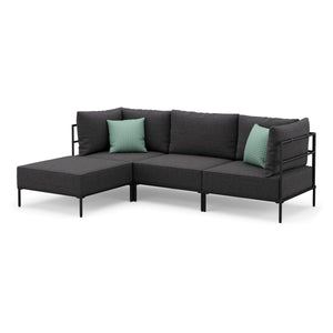 Ecksofa ETHAN 3-Sitzer anthrazit