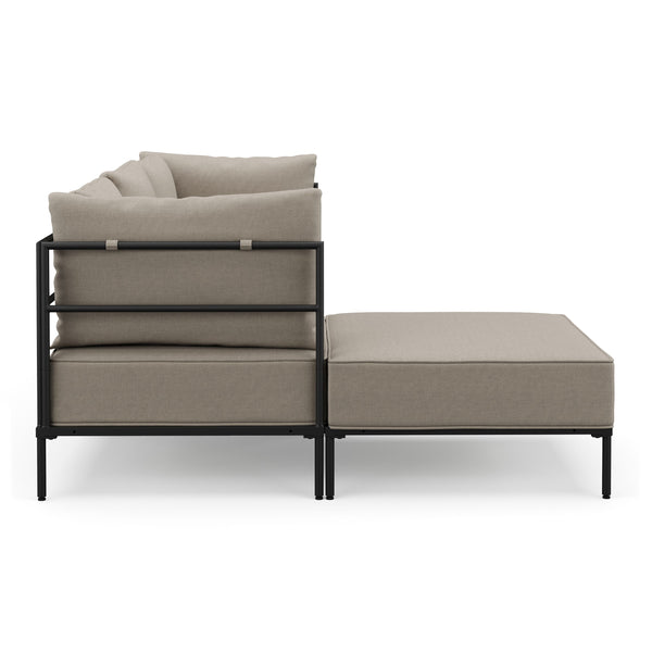 Ecksofa ETHAN 3-Sitzer beige
