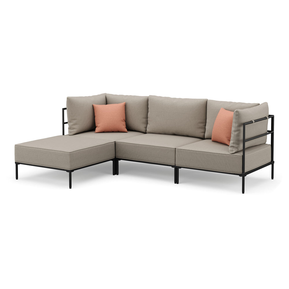 Divano angolare ETHAN a 3 posti, beige