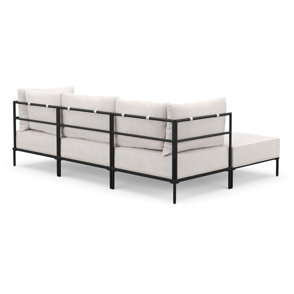 Ecksofa ETHAN 3-Sitzer creme