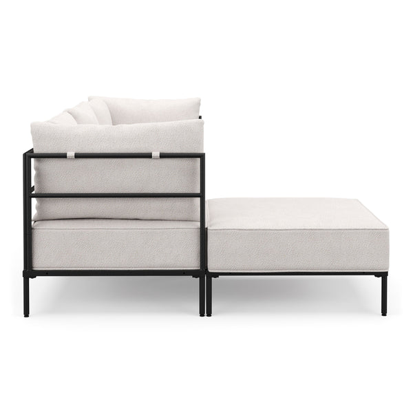 Ecksofa ETHAN 3-Sitzer creme