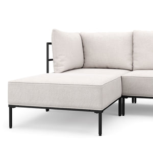 Ecksofa ETHAN 3-Sitzer creme