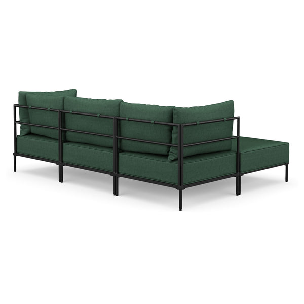 Ecksofa ETHAN 3-Sitzer dunkelgrün