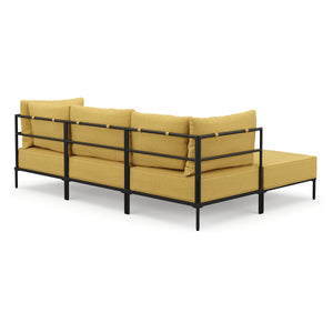 Ecksofa ETHAN 3-Sitzer gelb