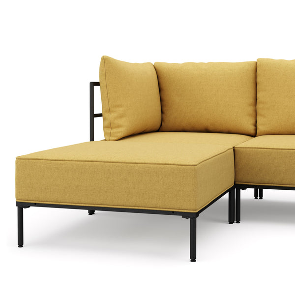Ecksofa ETHAN 3-Sitzer gelb