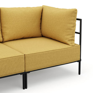 Ecksofa ETHAN 3-Sitzer gelb