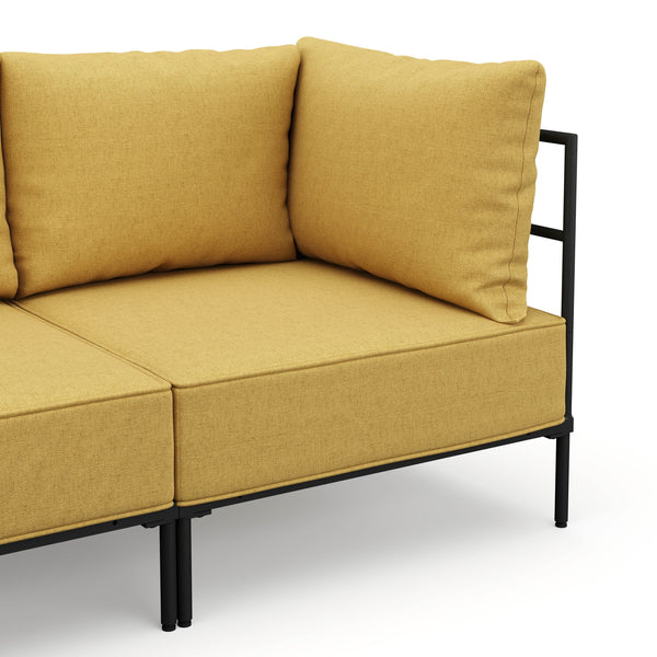 Ecksofa ETHAN 3-Sitzer gelb