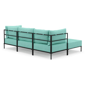 Ecksofa ETHAN 3-Sitzer türkis