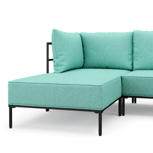 Ecksofa ETHAN 3-Sitzer türkis