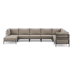 Ecksofa ETHAN Deluxe 6-Sitzer greige