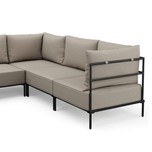 Ecksofa ETHAN Deluxe 6-Sitzer greige