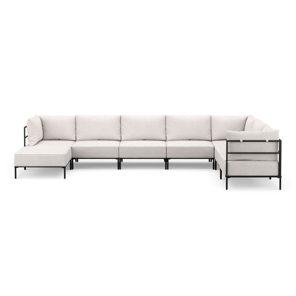 Ecksofa ETHAN Deluxe 6-Sitzer creme