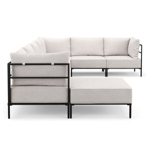 Ecksofa ETHAN Deluxe 6-Sitzer creme