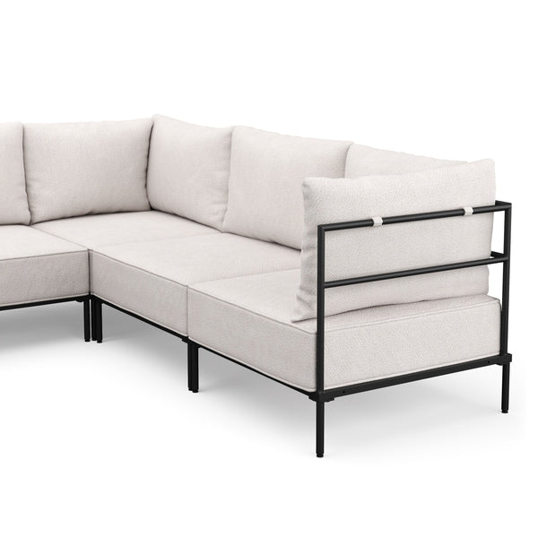 Ecksofa ETHAN Deluxe 6-Sitzer creme