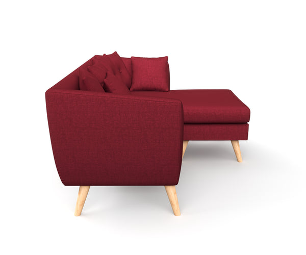 Ecksofa HAILY bordeaux