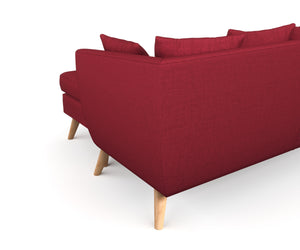 Ecksofa HAILY bordeaux