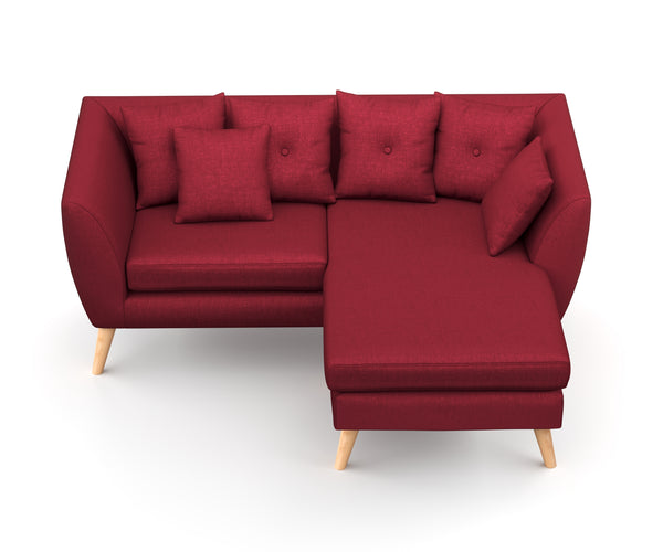 Ecksofa HAILY bordeaux