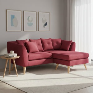 Ecksofa HAILY bordeaux