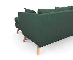 Ecksofa HAILY dunkelgrün