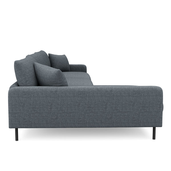 Ecksofa LEAH links anthrazit