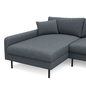 Ecksofa LEAH links anthrazit