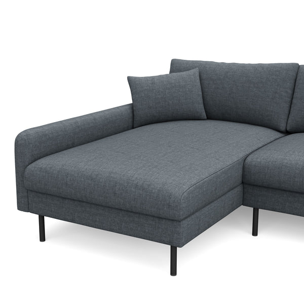 Ecksofa LEAH links anthrazit